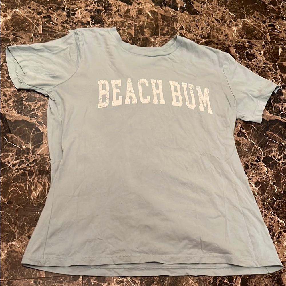 Light Blue 'Beach Bum' T-Shirt